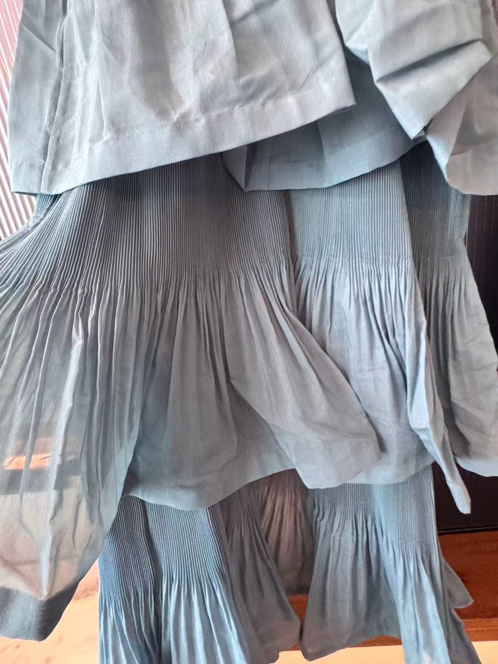 Zimmermann Tiered Midi Dress in Dusty Blue size 0 - Picture 7 of 12